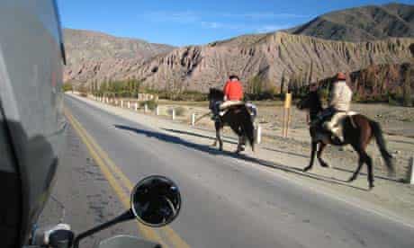 Mike Carter's in Argentina on his motorbike trip across South America