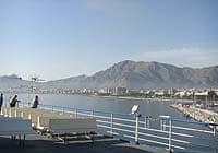 The ferry arriving art Palermo, Sicily