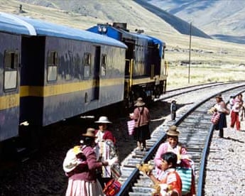 The train from Puno to Cuzco, Peru