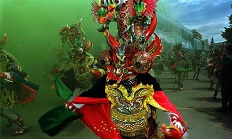 Diablada dancer at Oruru carnival, Bolivia