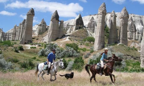 Alex buxton horseriding in, Cappadocia, Turkey