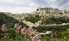 Italy, Sicily, Ragusa skyline