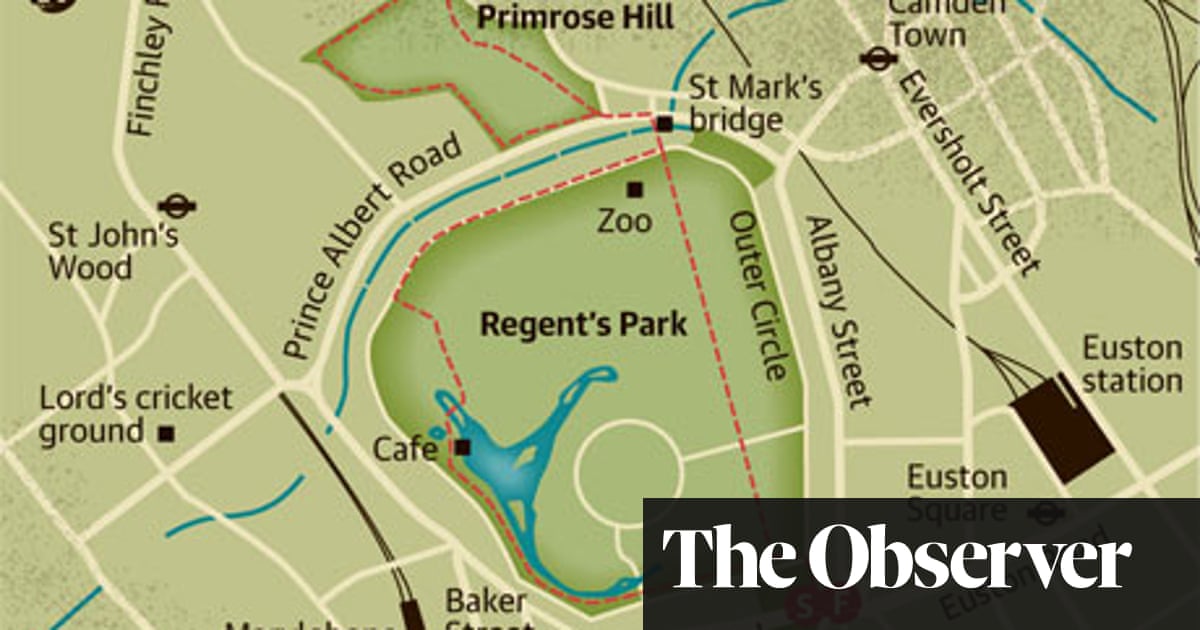 Walking Route Regent S Park Primrose Hill London London