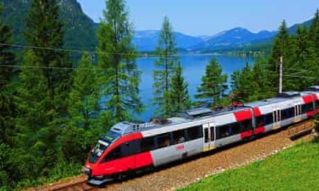 Travelling by train in Austria