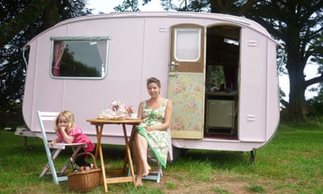 Lovelane vintage caravan, Cornwall