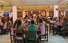 The Pink Palace hostel, Corfu, Greece