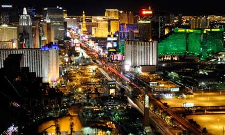 View from the Mandalay Bay Resort & Casino, Las Vegas.