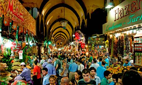 Egyptian Spice Bazaar Istanbul Turkey