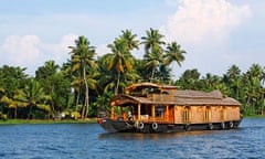 Houseboat on the Kerala Backwaters, India