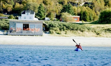 Kayaking at Stokkøya Sjøsenter in Norway
