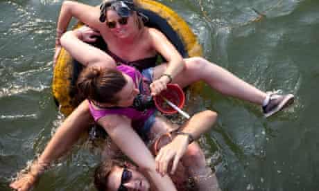 Tubing on the Nam Song river