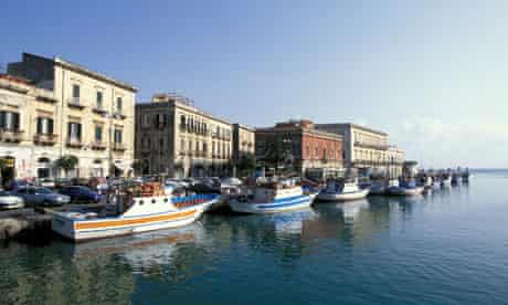Boats and city, Ortigia, Sicily