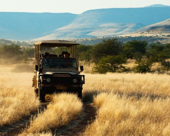 Off-road safari vehicle, Namibia