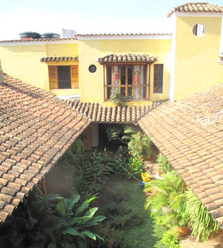 La Casa Amarilla is a restored mansion by the river in the centre of town