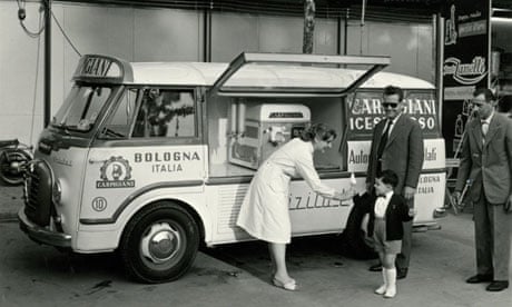 Historic photo from the Carpigiani ice-cream museum, Italy