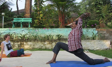 A gentler lesson … Dewalokam Organic Farm also offers yoga