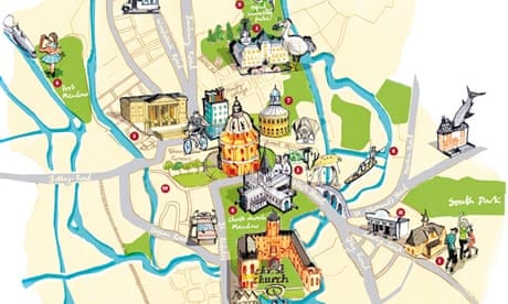 Locals guide to Oxford map