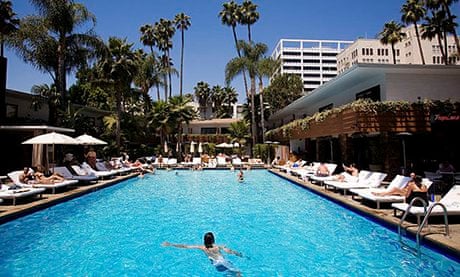 The Hollywood Roosevelt Hotel's pool