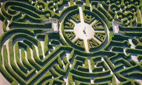 Marlborough Maze at Blenheim Palace, Oxfordshire, UK