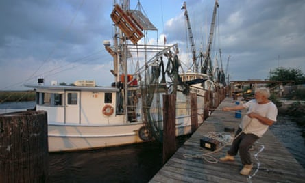 Shrimper boat docking, Apalachicola