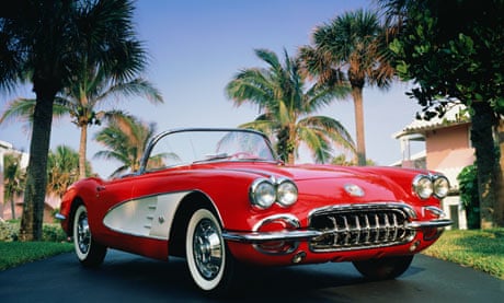 1960 red and white Chevrolet Corvette