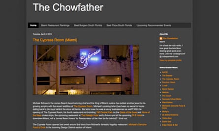 Chowfather, Miami blog