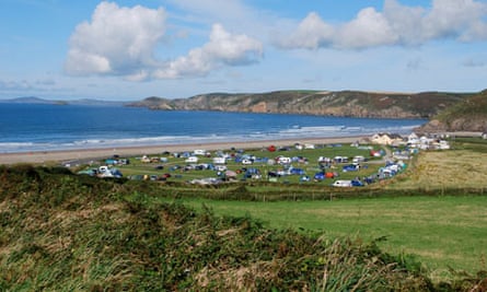 Newgale campsite, Pembrokeshire