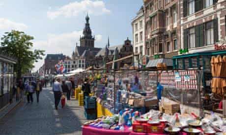 Market day in Nijmegen, the Netherlands