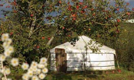 A yurt at Yarde Orchard