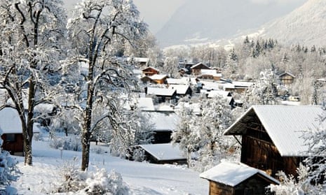 Morillon in the Haute-Savoie, France. 
