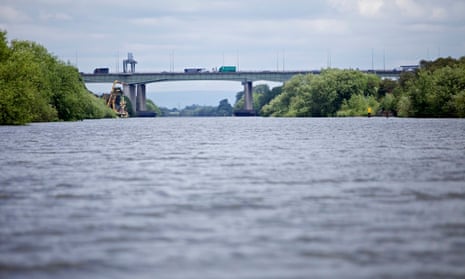 Manchester Ship Canal in Cheshire