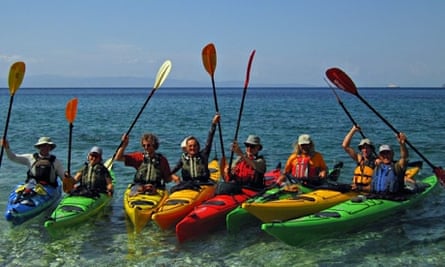 Sea kayaking, the Sporades