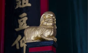 Lion statue in Sam Tung Uk Museum, Hong Kong