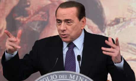 Italian prime minister Silvio Berlusconi