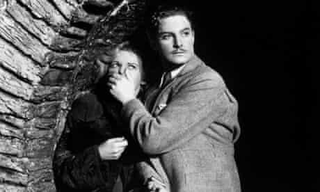 Robert Donat and Madeleine Carroll in The 39 Steps