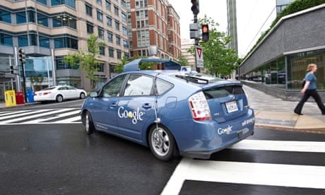 The Google self-driving car turns a corner