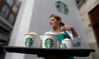 Starbucks employee offers drinks