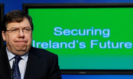 Irish taoiseach Brian Cowen austerity plan