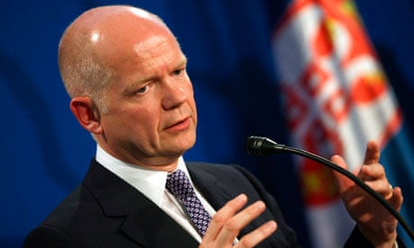 British Foreign Secretary William Hague visits Serbia