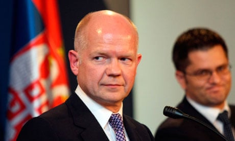 British Foreign Secretary William Hague visits Serbia