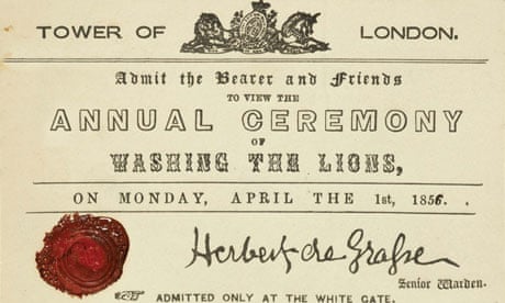 Tower of London april fool event in 1856