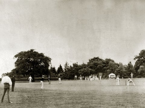 first photograph of action from a cricket match by roger fenton