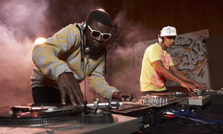 DJs mixing