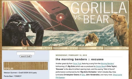 Music blog Gorilla Vs Bear