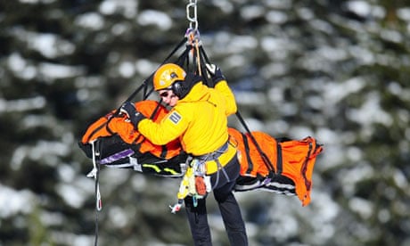 Chemmy Alcott breaks leg in crash in Lake Louise, Skiing