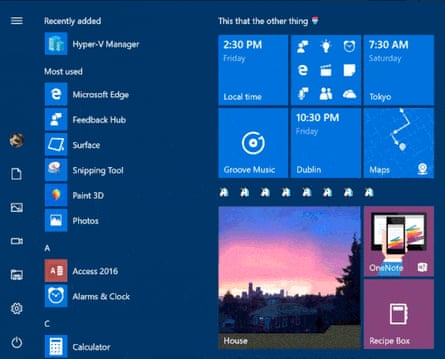 Start menu tiles can now be put in folders.