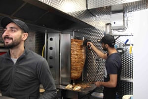 Two staff at Restaurant Bodrum, Batignolles, Paris.