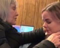Marsha consoling Rachel aft a hospice sojourn successful January 2023