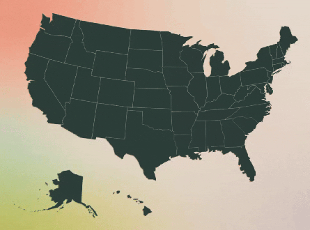 a map of states where THC is legal