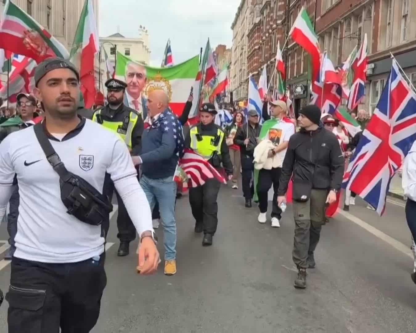 Tens of thousands march through London for far-right and pro-Palestine protests – live